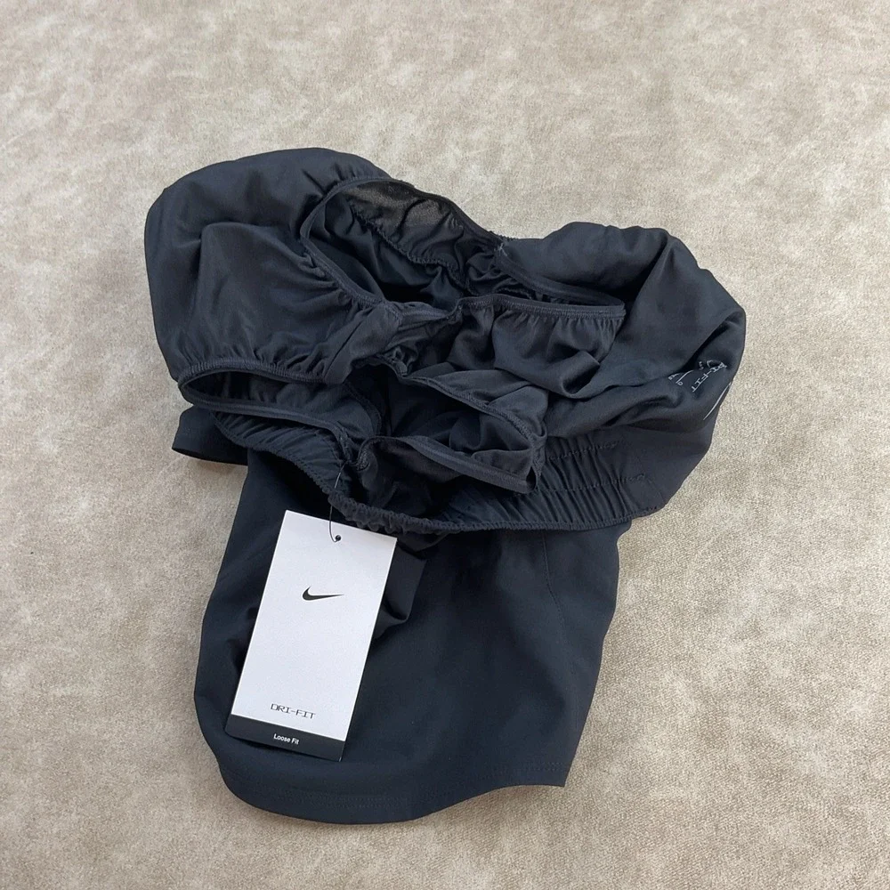 Nike One Shorts Women Sz L Dri-FIT Mid-Rise 3